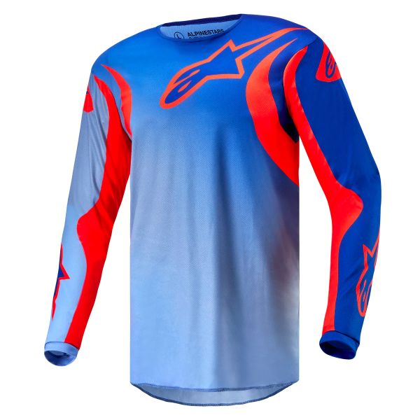 Cross Trikot Alpinestars Fluid Lucent Blue Ram Hot Orange