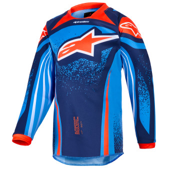 Cross Trikot Alpinestars Kids Racer Nomur Jersey Dark Navy Orange Ucla Blue