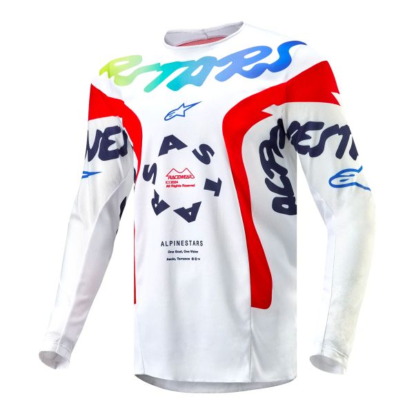 Cross Trikot Alpinestars Racer Hana White Multicolor