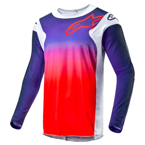 Cross Trikot Alpinestars Racer Hoen Light Grey Hot Orange Black