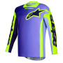 Cross Trikot Alpinestars Racer Portl Jersey Purple Yellow Fluo