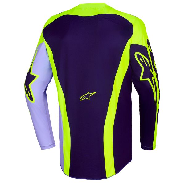 Alpinestars Racer Portl Jersey Purple Yellow Fluo