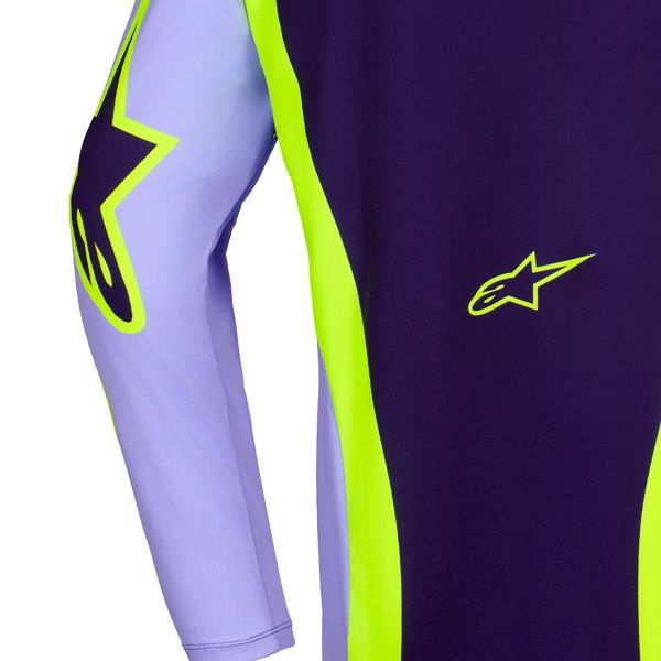Alpinestars Racer Portl Jersey Purple Yellow Fluo