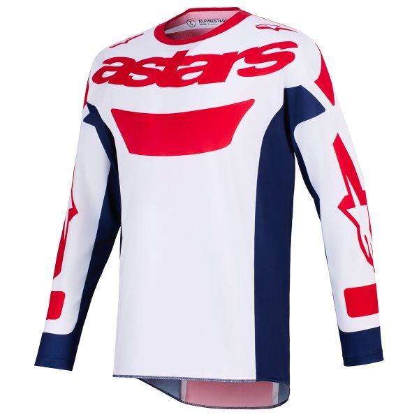 Cross Trikot Alpinestars Racer Riway Jersey White Blue Red