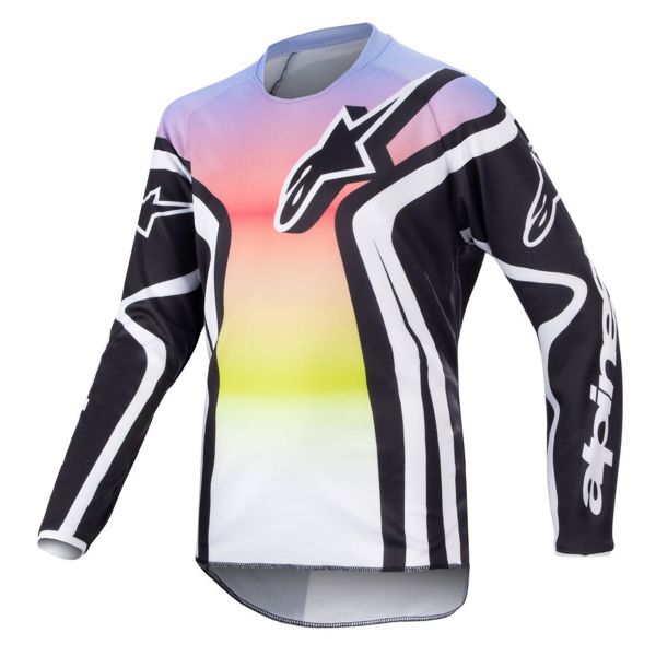 Cross Trikot Alpinestars Racer Semi Black Multicolor Kid