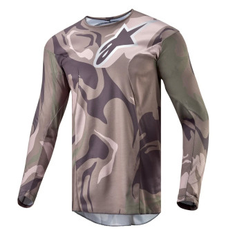 Cross Trikot Alpinestars Racer Tactical Military Green Camo Brown