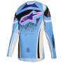 Cross Trikot Alpinestars Stella Techstar Nomur Jersey Light Blue Off White Black