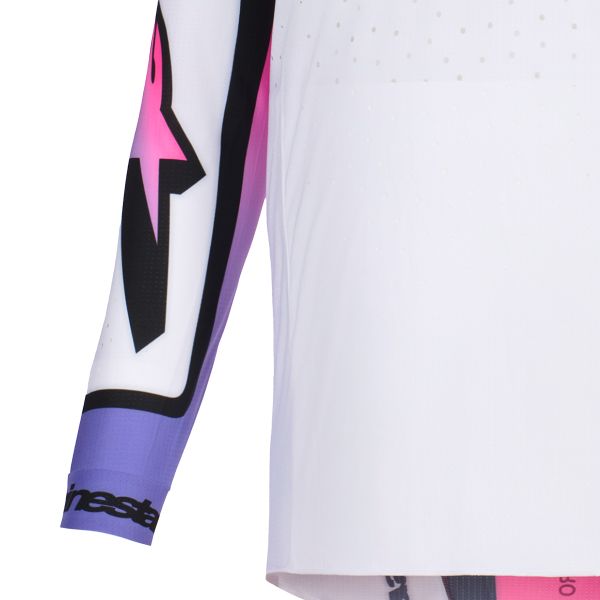 Alpinestars Supertech Pro Vista Jersey White Purple Black