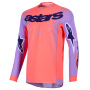 Cross Trikot Alpinestars Supertech Scenz Jersey Hot Coral Purple