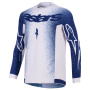 Cross Trikot Alpinestars Supertech Scenz Jersey Light Gray Dark Blue
