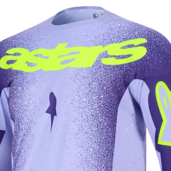Alpinestars Supertech Scenz Jersey Purple Yellow Fluo
