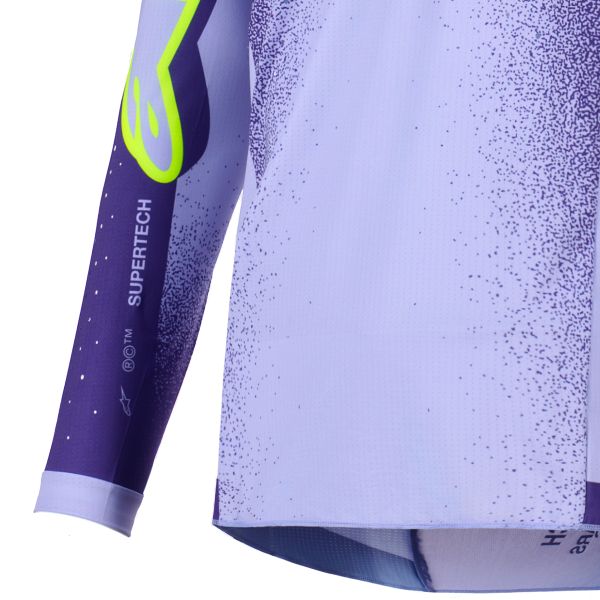 Alpinestars Supertech Scenz Jersey Purple Yellow Fluo