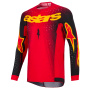 Cross Trikot Alpinestars Supertech Scenz Jersey Red Black Yellow