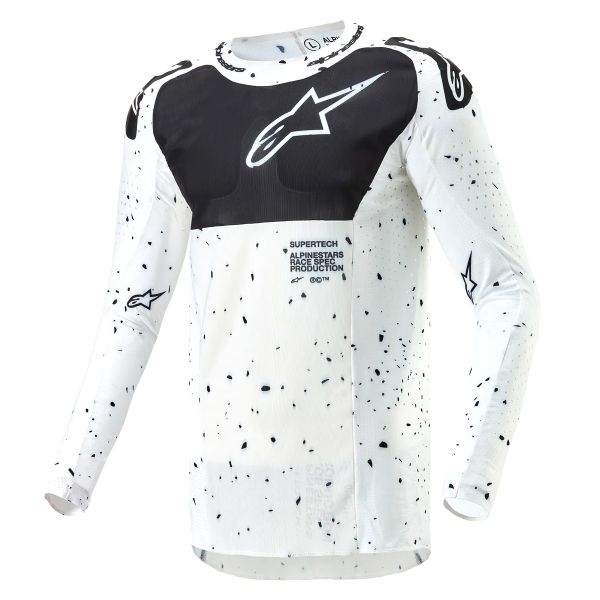 Cross Trikot Alpinestars Supertech Spek White Black