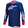 Cross Trikot Alpinestars Supertech Vista Jersey Dark Navy Hot Coral Cobalt