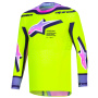 Cross Trikot Alpinestars Supertech Vista Jersey Yellow Purple Black