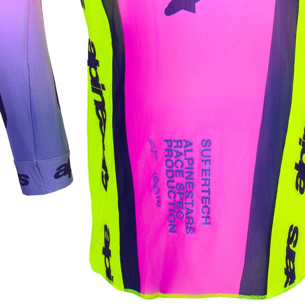 Alpinestars Supertech Vista Jersey Yellow Purple Black