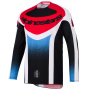 Cross Trikot Alpinestars Techstar Knif Jersey Black White Red
