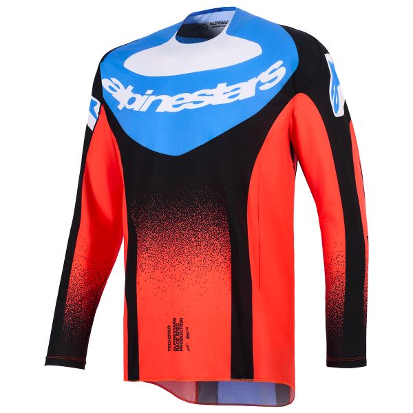 Cross Trikot Alpinestars Techstar Knif Jersey Orange Black Ucla Blue