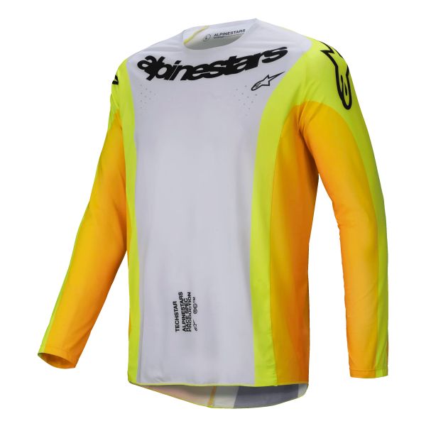Cross Trikot Alpinestars Techstar Melt Yellow Black Cross Trikot Alpinestars Techstar Melt Yellow Black