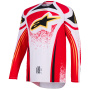 Cross Trikot Alpinestars Techstar Nomur Jersey Light Gray Red Black