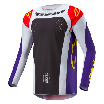 Cross Trikot Alpinestars Techstar Ocuri Hot Orange Purple Black
