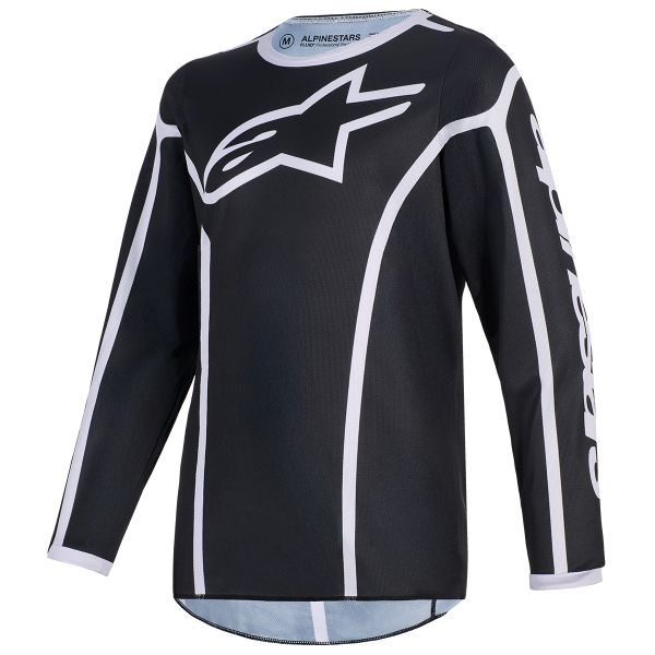 Cross Trikot Alpinestars Youth Fluid Apex Jersey Black Gray