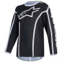 Cross Trikot Alpinestars Youth Fluid Apex Jersey Black Gray