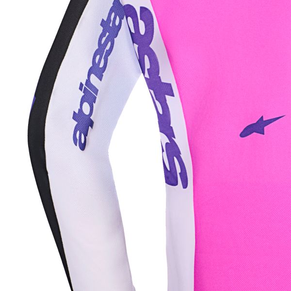 Alpinestars Youth Fluid Grid Jersey Black Light Gray Purple