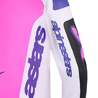 Alpinestars Youth Fluid Grid Jersey Black Light Gray Purple