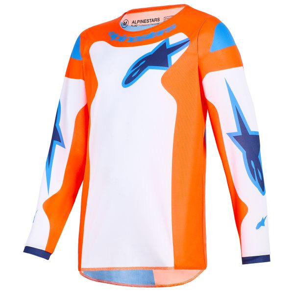 Cross Trikot Alpinestars Youth Fluid Grid Jersey Orange Ucla Blue