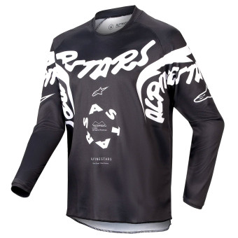 Cross Trikot Alpinestars Youth Racer Hana Black White