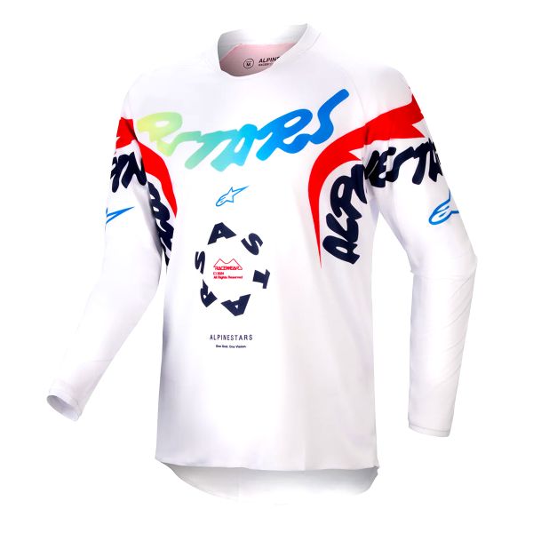 Cross Trikot Alpinestars Youth Racer Hana White Multicolor