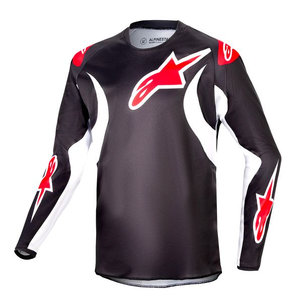 Cross Trikot Alpinestars Youth Racer Lucent Black White