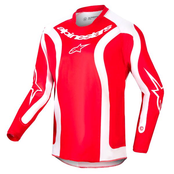 Cross Trikot Alpinestars Youth Racer Lurv Mars Red White