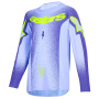 Cross Trikot Alpinestars Youth Supertech Scenz Jersey Purple Yellow Fluo