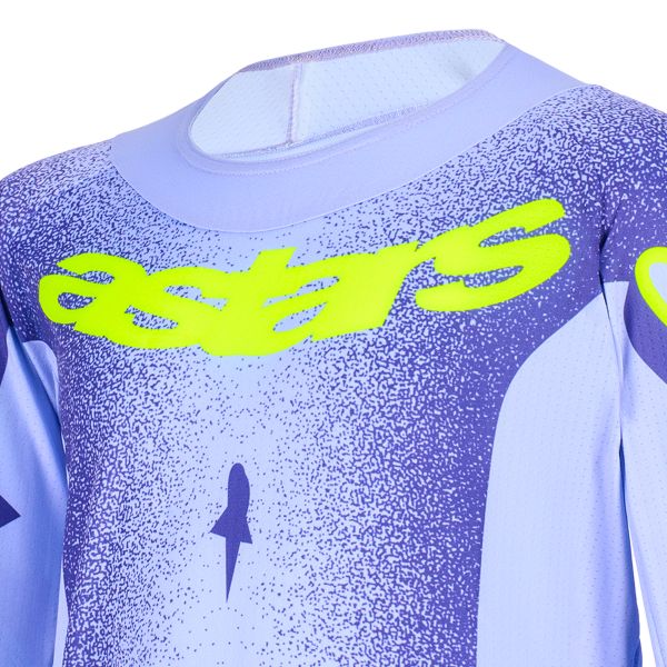 Alpinestars Youth Supertech Scenz Jersey Purple Yellow Fluo