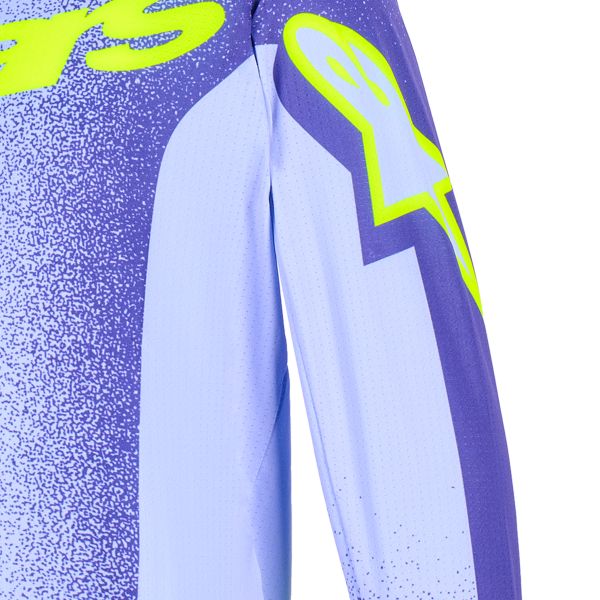 Alpinestars Youth Supertech Scenz Jersey Purple Yellow Fluo