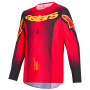 Cross Trikot Alpinestars Youth Supertech Scenz Jersey Red Black Yellow