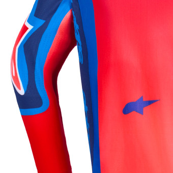Alpinestars Youth Supertech Vista Jersey Dark Navy Hot Coral Cobalt