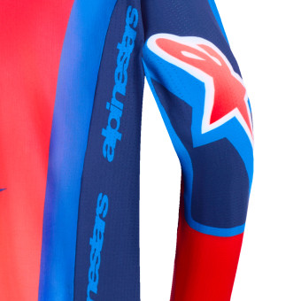 Alpinestars Youth Supertech Vista Jersey Dark Navy Hot Coral Cobalt