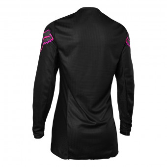 FOX 180 Balckout Jersey Black Pink Woman