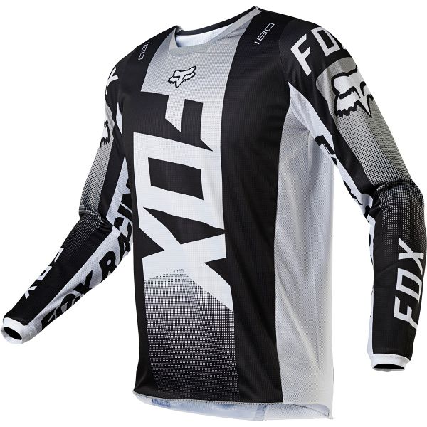 Cross Trikot FOX 180 Oktiv Black White