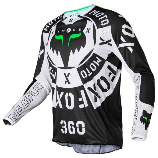 Cross Trikot FOX 360 Nobyl Black White