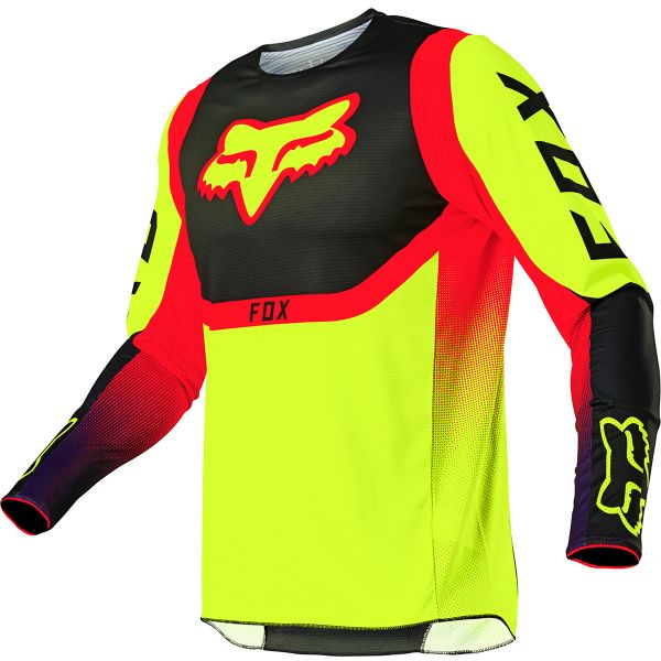 Cross Trikot FOX 360 Voke Fluo Yellow Kid