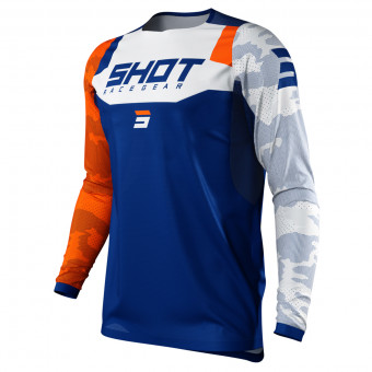 Cross Trikot SHOT Contact Camo Orange