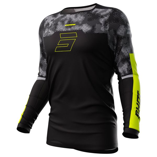 Cross Trikot SHOT Contact Patrol Black Neon Yellow Cross Trikot SHOT Contact Patrol Black Neon Yellow