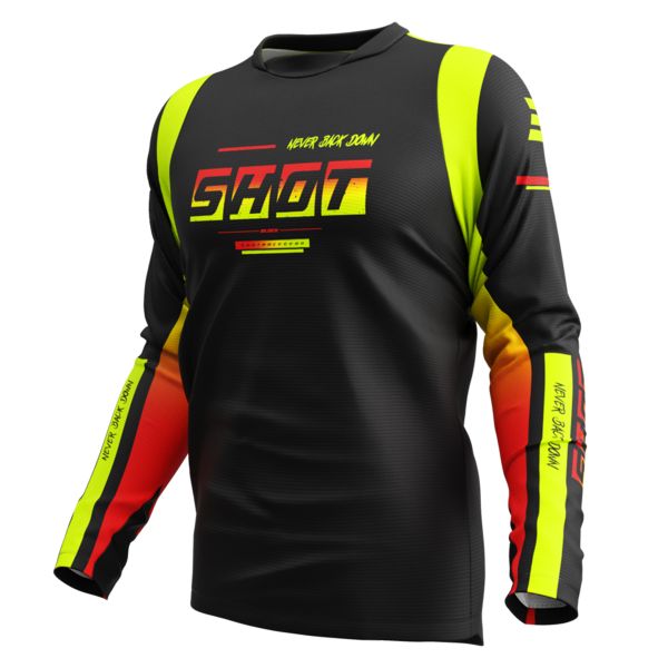 Cross Trikot SHOT Devo Block Neon Yellow