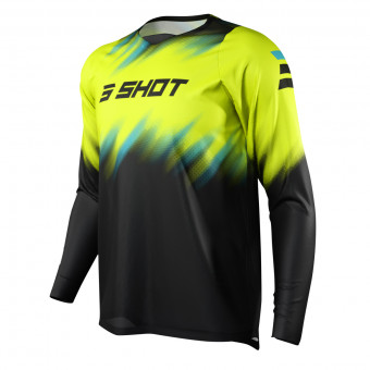 Cross Trikot SHOT Devo Versus Neon Yellow Kid