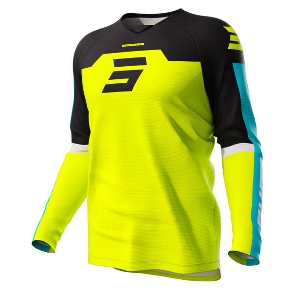 Cross Trikot SHOT Draw Iron Neon Yellow Kid